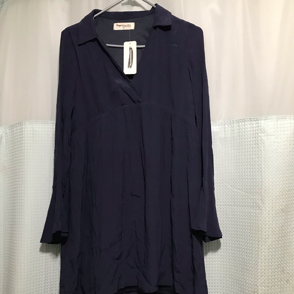 Blue tunic dress